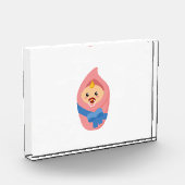 生まれたばかりのなベビーのclipart フォトブロック (左)