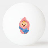 生まれたばかりのなベビーのclipart 卓球ボール (正面)