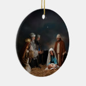 生まれたばかりのなベビーイエス・キリストを訪問している3人の賢者 セラミックオーナメント (右)
