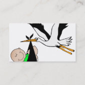 生まれたばかりのなベビー及びこうのとり 名刺 (裏面)