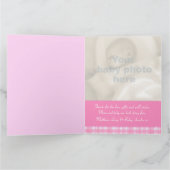生まれたばかりのな写真のmomentoカードピンクの点検 カード (内部)