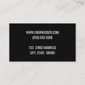 生まれたばかりのな写真撮影のベビーのカメラマンの写真 名刺 (裏面)