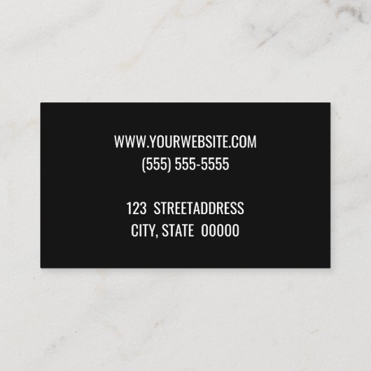 生まれたばかりのな写真撮影のベビーのカメラマンの写真 名刺 (裏面)