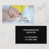 生まれたばかりのな写真撮影のベビーのカメラマンの写真 名刺 (正面/裏面)