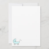 生まれたばかりのな女の赤ちゃん 案内状 (裏面)