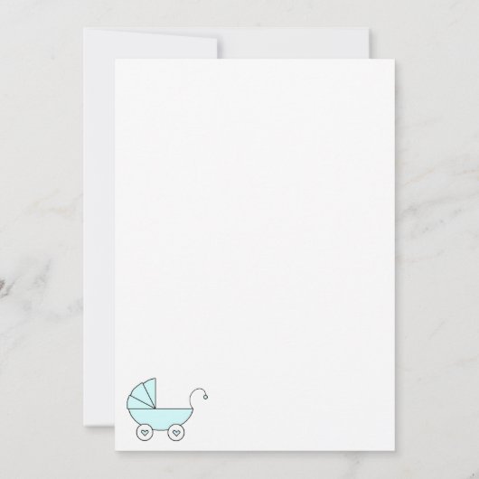 生まれたばかりのな女の赤ちゃん 案内状 (裏面)