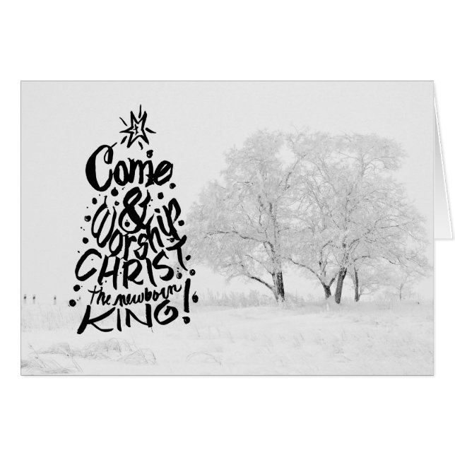 生まれたばかりのな王キリストを崇拝します来て下さい (正面横)