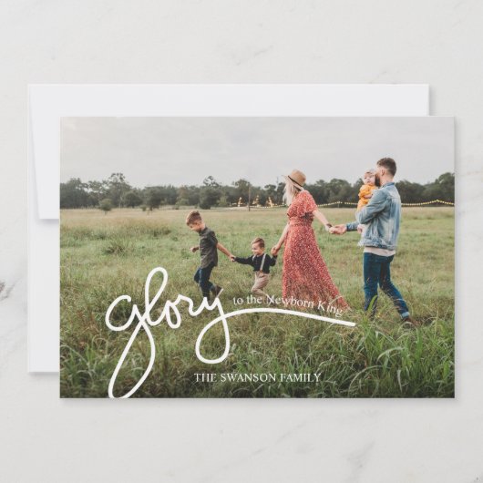 生まれたばかりのなPhoto王のクリスマスカードへの栄光 シーズンカード (正面)