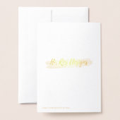 "生まれたばかりののの静かな夜か"。 ホイルの休日カード 箔カード (裏面封筒付き)