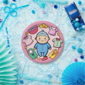 生まれたばかりのパーティープレート ペーパープレート (パーティー)