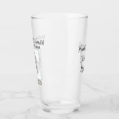 生まれたばかりのフォトウェルカム男の赤ちゃん誇りを持った親 タンブラーグラス (左)