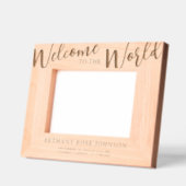 生まれたばかりのベビーギフト誕生の状態 レーザー彫刻フレーム (左)