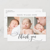 生まれたばかりのベビースモダンクリプト写真コラージュ ポストカード (正面/裏面)