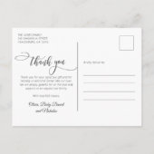 生まれたばかりのベビースモダンクリプト写真コラージュ ポストカード (裏面)