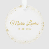 生まれたばかりのベビーフォトオーナメント オーナメント (裏面)