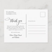 生まれたばかりのベビーフォトスモダンクリプトCollage Thank You ポストカード (裏面)