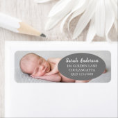 生まれたばかりのベビーフォト差出人住所 ラベル (インサイチュ)