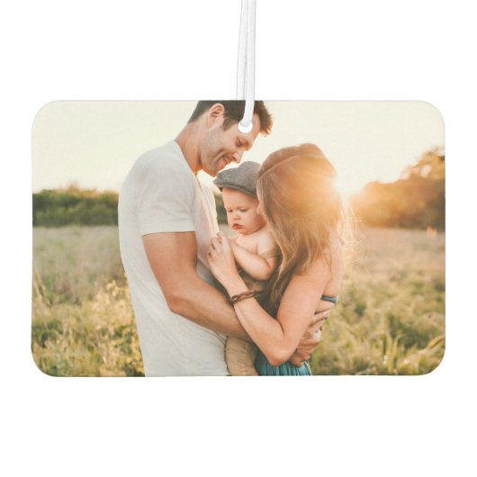 生まれたばかりのベビーフパーソナライズされたァミリ カーエアーフレッシュナー (裏面)