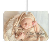 生まれたばかりのベビーフパーソナライズされたァミリ カーエアーフレッシュナー (正面)