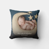 生まれたばかりのベビー写真 クッション (正面)