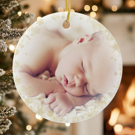生まれたばかりのベビー初めてのクリスマスオーナメント セラミックオーナメント
