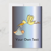 生まれたばかりのベビー到着 – ストル飛んでいるク配信 案内状 (正面)