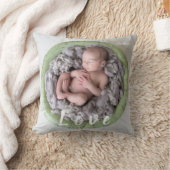 生まれたばかりのベビー名ラブフォト写真 クッション (ブランケット)