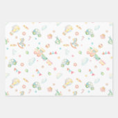生まれたばかりのベビー子供部屋 ラッピングペーパーシート (正面3)
