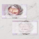 生まれたばかりのベビー撮影 名刺 (正面/裏面)