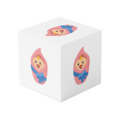 生まれたばかりのベビー環 フォトキューブ (裏面アングル)