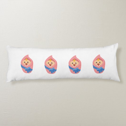 生まれたばかりのベビー環 ボディピロー (裏面)