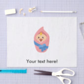 生まれたばかりのベビー環 薄葉紙 (クラフト)