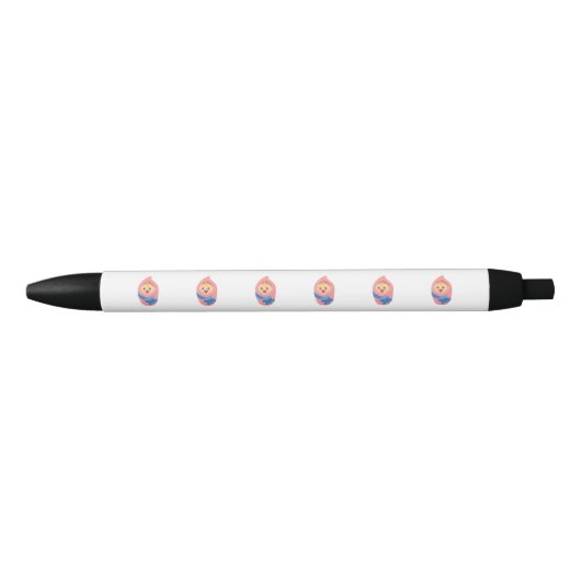 生まれたばかりのベビー環 黒ボールペン (正面)