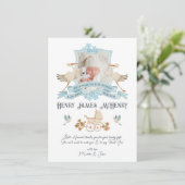 生まれたばかりのベビー誕生発表写真群 招待状 (スタンド正面)