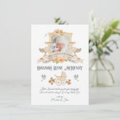 生まれたばかりのベビー誕生発表写真群 招待状 (スタンド正面)