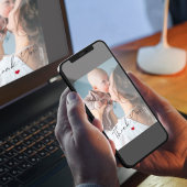 生まれたばかりのベビー2写真スシンプルクリプトサンキューカード 招待状