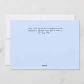 生まれたばかりのベビー4フォトコラージュの誕生のお知らせ シーズンカード (裏面)