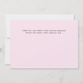 生まれたばかりのベビー4フォトコラージュの誕生のお知らせ 案内状 (裏面)