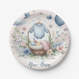 生まれたばかりのベビー ペーパープレート