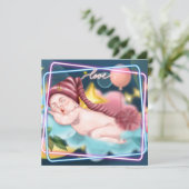 生まれたばかりのベビー 招待状 (スタンド正面)