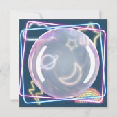 生まれたばかりのベビー 招待状 (裏面)