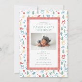 生まれたばかりの休日の写カラフル真 シーズンカード (正面)