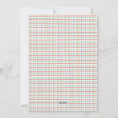 生まれたばかりの休日の写カラフル真 シーズンカード (裏面)