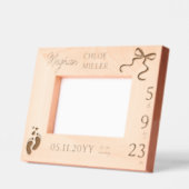 生まれたばかりの写真枠のキープサケ、新しい親ギフト レーザー彫刻フレーム (左)