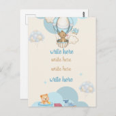 生まれたばかりの出産案内 ポストカード (正面/裏面)