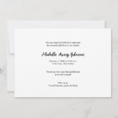 生まれたばかりの女のモダン感謝していPhoYou 案内状 (裏面)