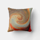 生まれたばかりの子供部屋ウェルカムタイダイ – 染色ブラウンレッドグルービー クッション (裏面)