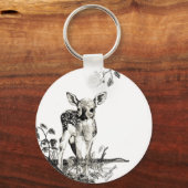 生まれたばかりの子鹿2 キーホルダー (正面)