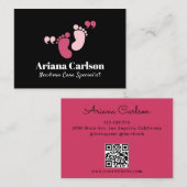 生まれたばかりの気にSpecialist Neonatologist QRコード 名刺 (正面/裏面)