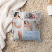 生まれたばかりの男の赤ちゃんブルーフォトキープサケ クッション (ブランケット)